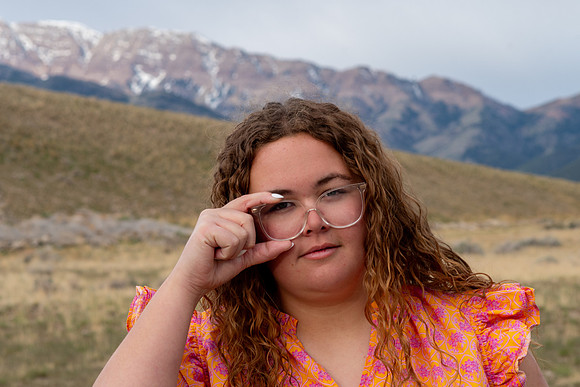 Hadley Lund Golden Hour Desert Senior Session Smyer Image 446