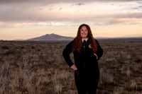 Hadley Lund Golden Hour Desert Senior Session Smyer Image 4501