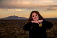 Hadley Lund Golden Hour Desert Senior Session Smyer Image 4513