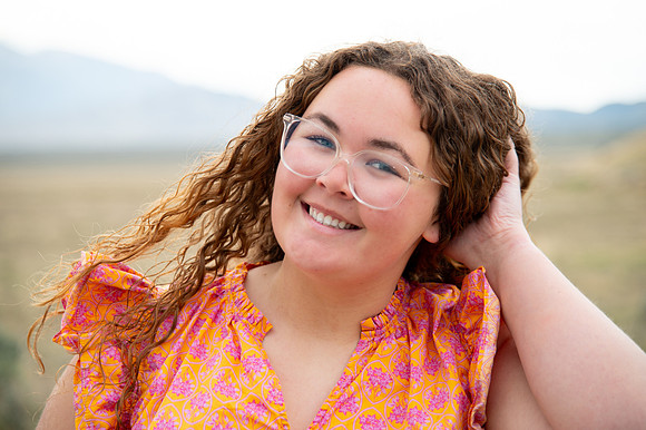 Hadley Lund Golden Hour Desert Senior Session Smyer Image 4632