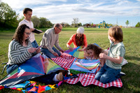Stark Family Golden Hour Kite Flying Session Smyer Image 4816