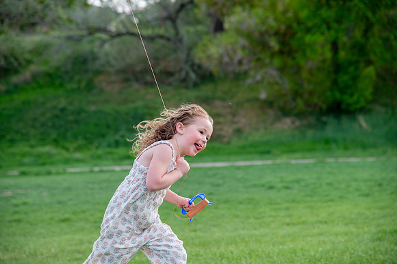 Stark Family Golden Hour Kite Flying Session Smyer Image 5108