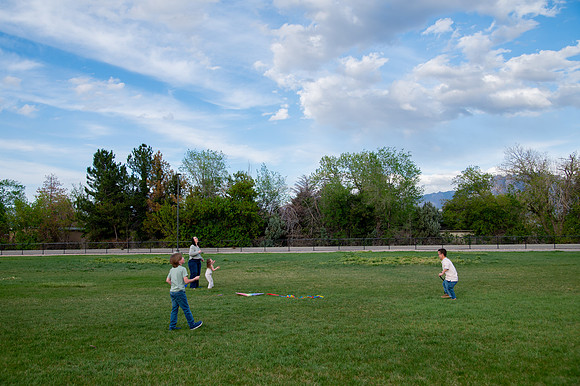 Stark Family Golden Hour Kite Flying Session Smyer Image 5133