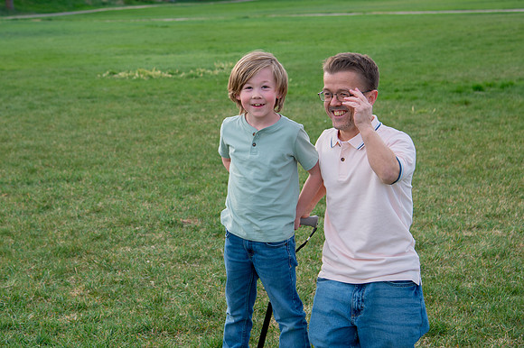 Stark Family Golden Hour Kite Flying Session Smyer Image 5197