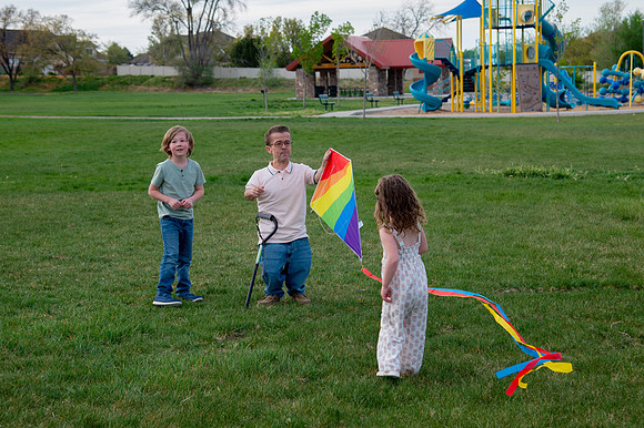 Stark Family Golden Hour Kite Flying Session Smyer Image 5171