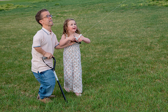 Stark Family Golden Hour Kite Flying Session Smyer Image 5225