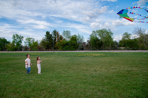 Stark Family Golden Hour Kite Flying Session Smyer Image 5227