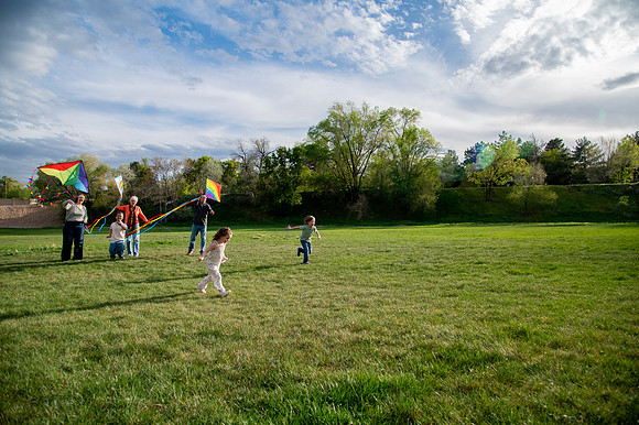 Stark Family Golden Hour Kite Flying Session Smyer Image 5362