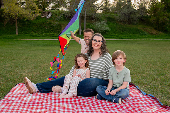 Stark Family Golden Hour Kite Flying Session Smyer Image 5449