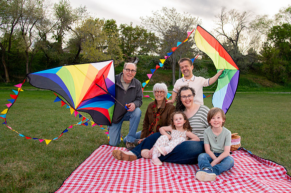 Stark Family Golden Hour Kite Flying Session Smyer Image 5474
