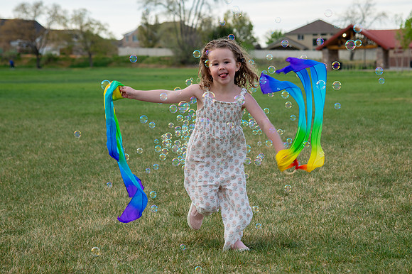 Stark Family Golden Hour Kite Flying Session Smyer Image 5537