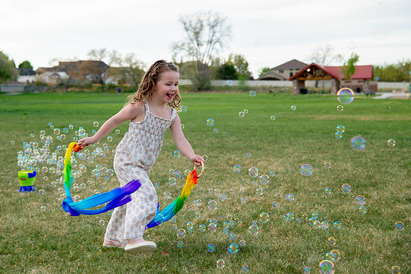 Stark Family Golden Hour Kite Flying Session Smyer Image 5556