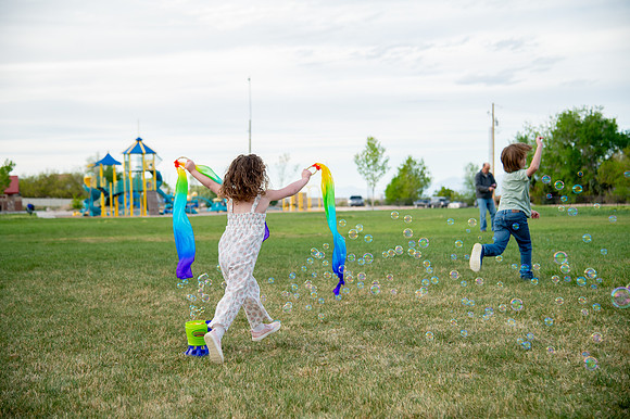 Stark Family Golden Hour Kite Flying Session Smyer Image 5618