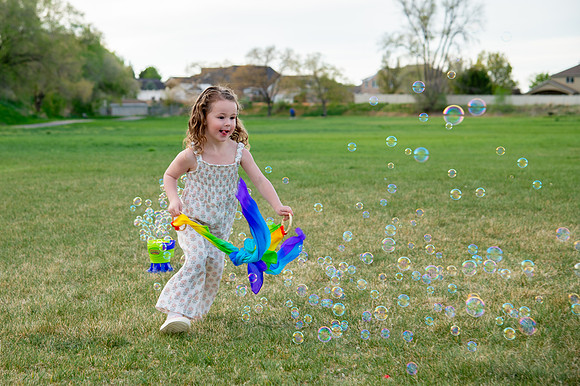Stark Family Golden Hour Kite Flying Session Smyer Image 5553