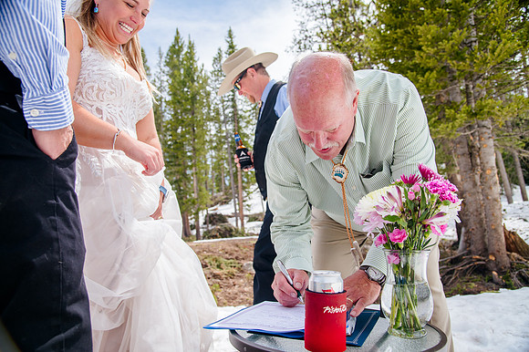 now in June: Megan Collins and Seth Underwood's Mountain Wedding