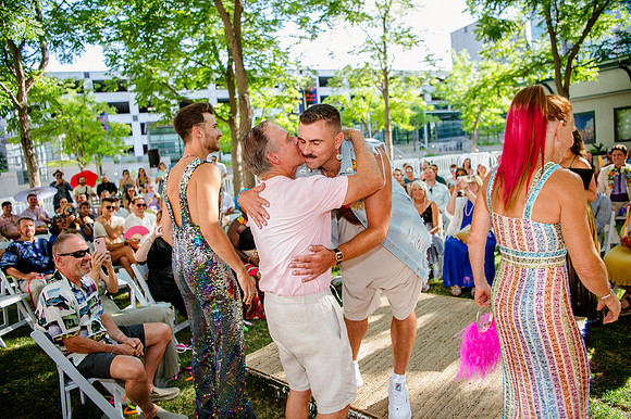 Celebrating Love and High Fashion - Josh and Lucas's Stunning Wedding at Galavan Center!