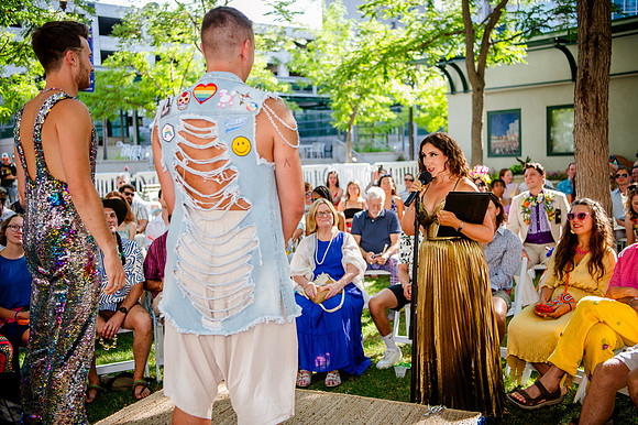 Celebrating Love and High Fashion - Josh and Lucas's Stunning Wedding at Galavan Center!