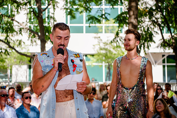 Celebrating Love and High Fashion - Josh and Lucas's Stunning Wedding at Galavan Center!