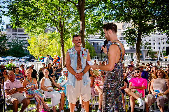 Celebrating Love and High Fashion - Josh and Lucas's Stunning Wedding at Galavan Center!