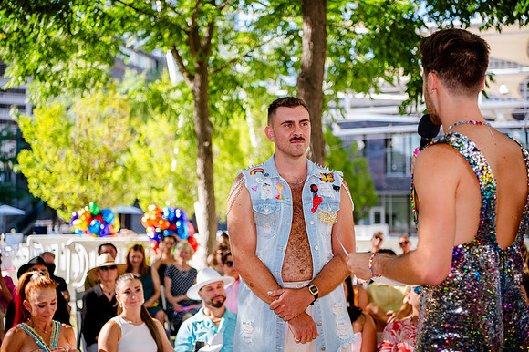 Celebrating Love and High Fashion - Josh and Lucas's Stunning Wedding at Galavan Center!