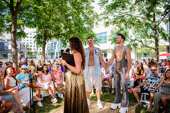 Celebrating Love and High Fashion - Josh and Lucas's Stunning Wedding at Galavan Center!