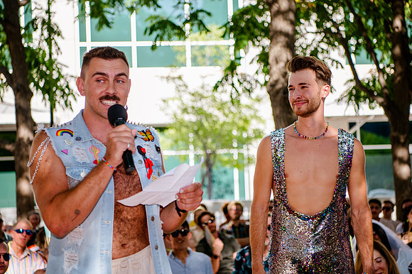 Celebrating Love and High Fashion - Josh and Lucas's Stunning Wedding at Galavan Center!