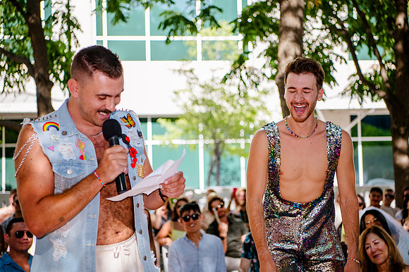 Celebrating Love and High Fashion - Josh and Lucas's Stunning Wedding at Galavan Center!