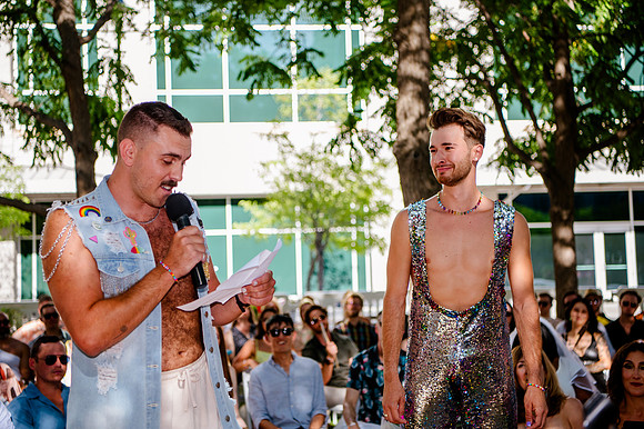 Celebrating Love and High Fashion - Josh and Lucas's Stunning Wedding at Galavan Center!