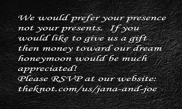RSVP card