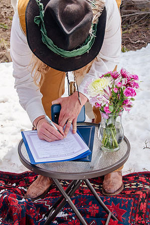 now in June: Megan Collins and Seth Underwood's Mountain Wedding
