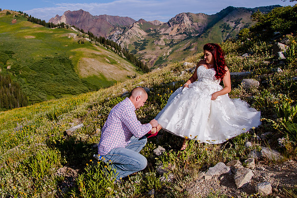 Rick and Stephanie in Albion Basin-4230