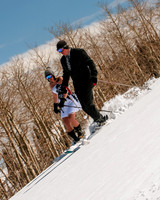 Skiing together