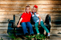 Kids on a bench