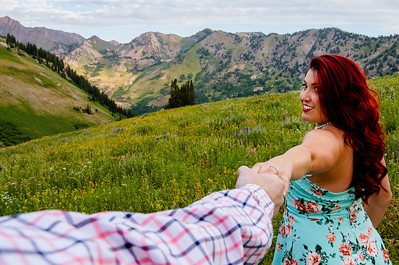 Rick and Stephanie in Albion Basin-2718