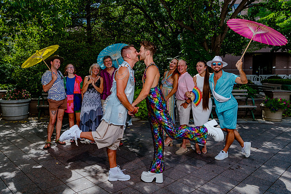 Celebrating Love and High Fashion - Josh and Lucas's Stunning Wedding at Galavan Center!