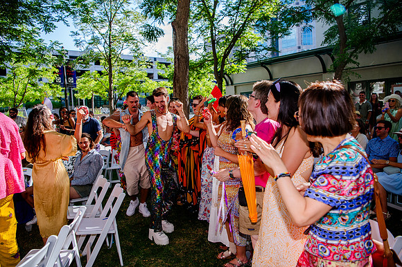Celebrating Love and High Fashion - Josh and Lucas's Stunning Wedding at Galavan Center!