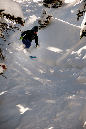 Skiing in the deep stuff at Snowbird-9286