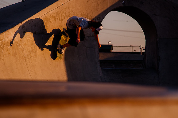 Unveiling Dawn's Magic: Hard Coin-sponsored Skateboarding Shoot at West Valley Skate Park
