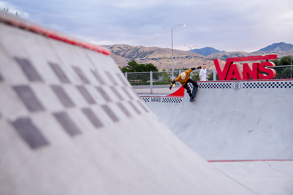 Urban Energy Unleashed: Hard Coin-sponsored Skateboarding Shoot at Vans Skate Park