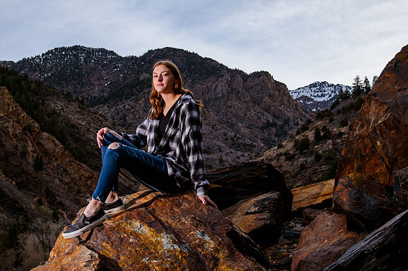 Twin Radiance: Senior Photo Session with Tregan and Trinity Grubb in Big Cottonwood Canyon