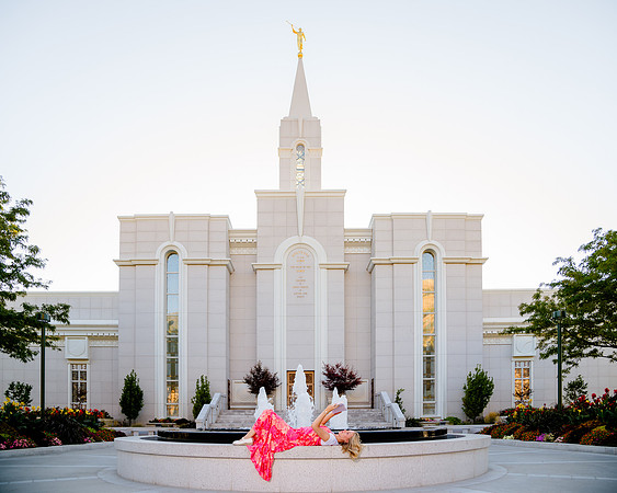 Missionary Photoshoot: Isabelle Petersen at Bountiful Temple