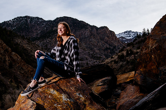 Twin Radiance: Senior Photo Session with Tregan and Trinity Grubb in Big Cottonwood Canyon