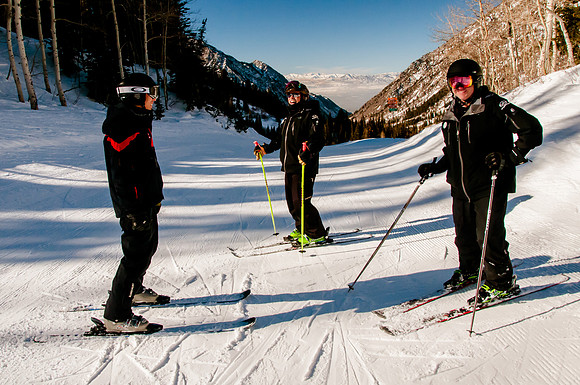 Candid Portrait of Veterans with Wasatch Adaptive Sports at Snowbird