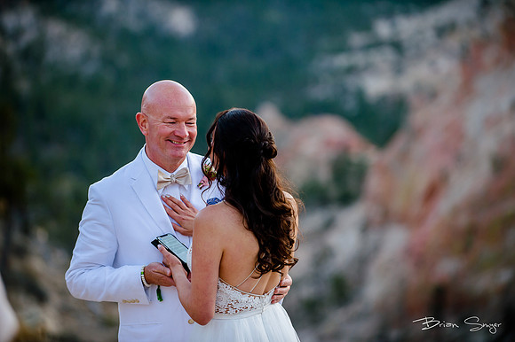 Clifftop Wedding on Hell's Backbone -3460
