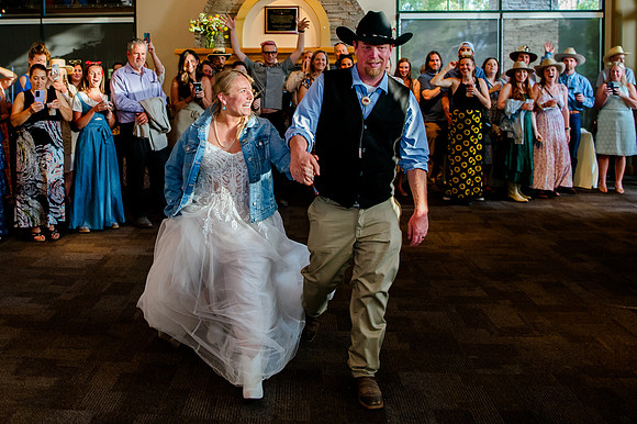 Celebrating Megan and Seth: A Festive Reception at River Oaks Golf Course