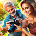 DALL·E 2024-12-01 08.16.12 - A dynamic and engaging thumbnail showing a photographer (middle-aged male with a growth mindset) photographing a beaut