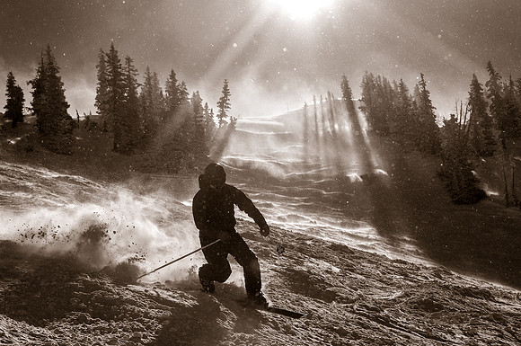 Skiing in the deep stuff at Snowbird-8967