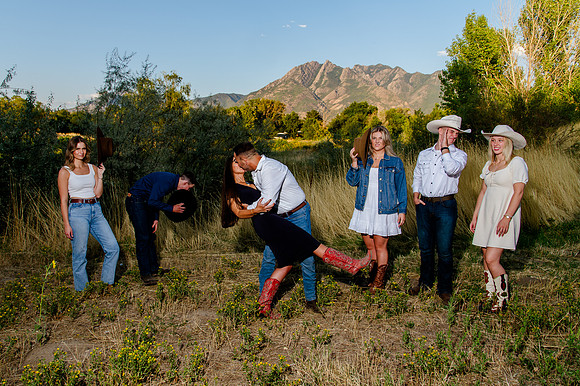 Family Portraits at Wheeler Farm: Alicia Peterson's Blended Family in the Glow of Sunset