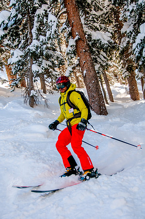 Skiing in the deep stuff at Snowbird-9193
