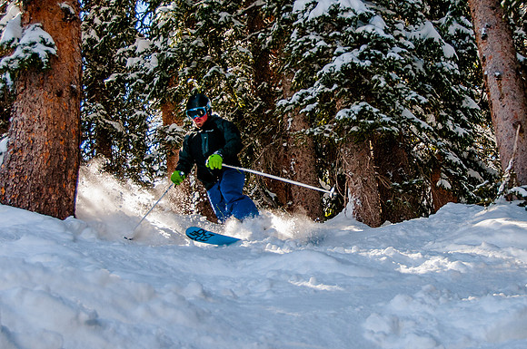 Skiing in the deep stuff at Snowbird-9169